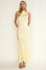 Veyla Shoulder Sash Maxi Dress Butter