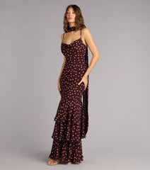 Jodie Polka Dot Chiffon Mermaid Formal Dress