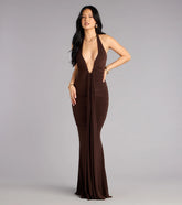 Allyssa Halter Sash Mermaid Formal Dress