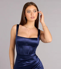 Klaudia Satin Corset Formal Dress