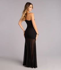 Layton Mesh One Shoulder Mermaid Formal Dress