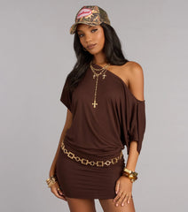 Styled Up Off-Shoulder Mini Dress