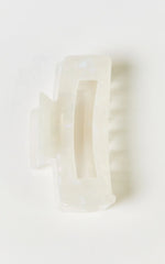 Wilda Hair Clip - Rectangle Claw Hair Clip in Cream