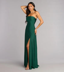 Ally Strapless A-Line Formal Dress