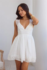 Beautiful Beginnings Mini Dress White