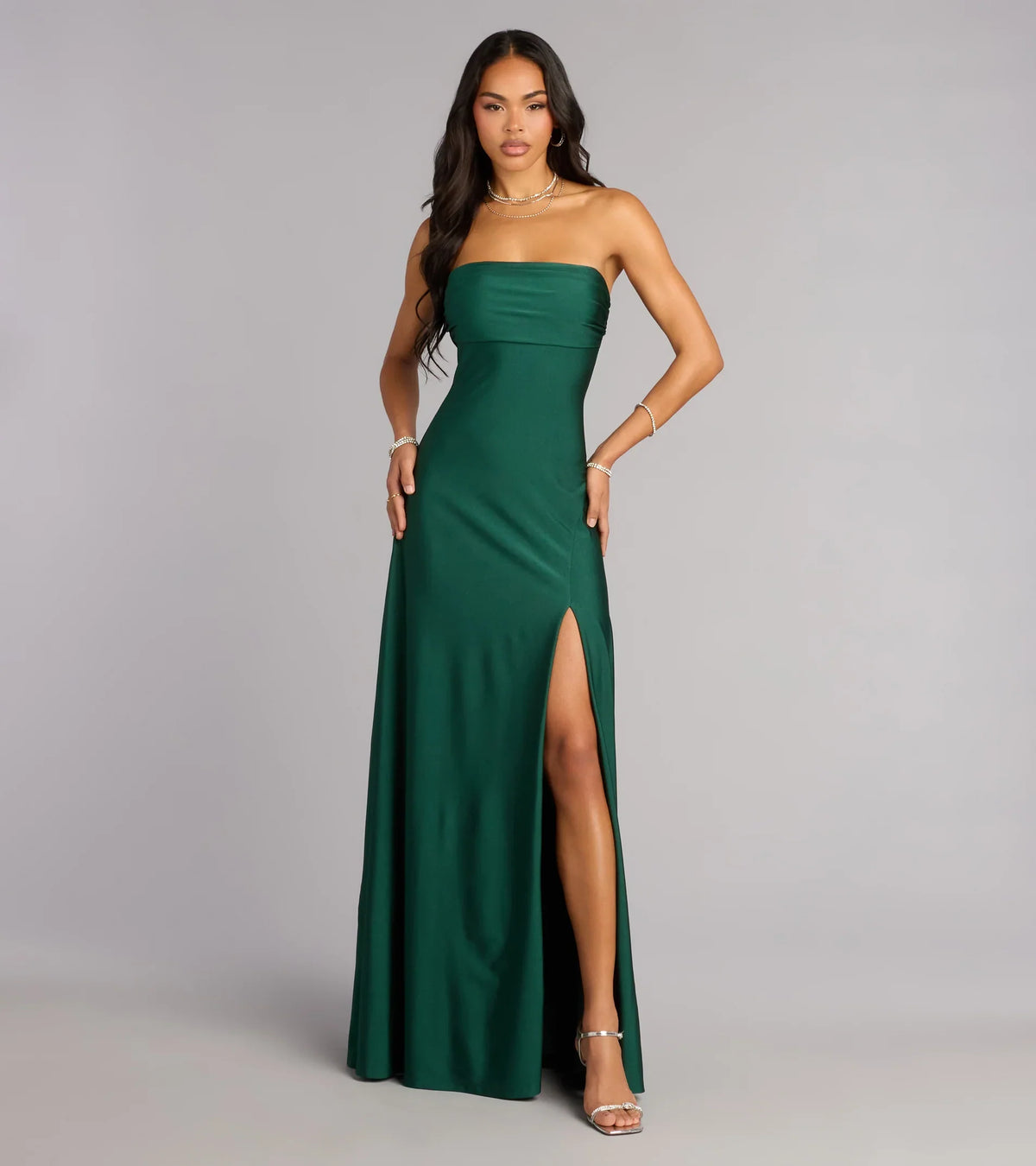 Ally Strapless A-Line Formal Dress