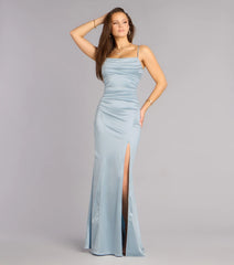 Heidi Satin Mermaid Formal Dress