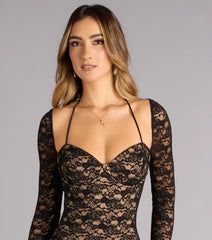Anaya Lace Open Back Formal Dress
