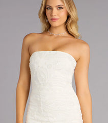 Katrina Beaded Mesh Mini Dress